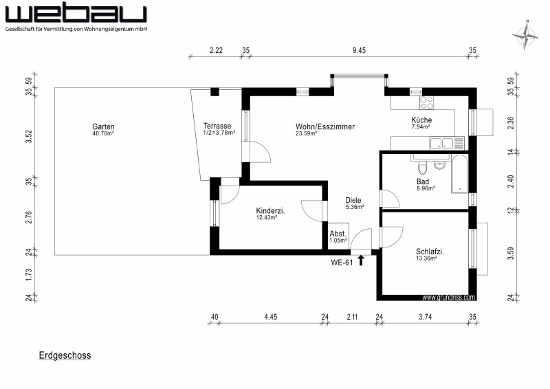 Grundrissplan Wohnung M�nchen
