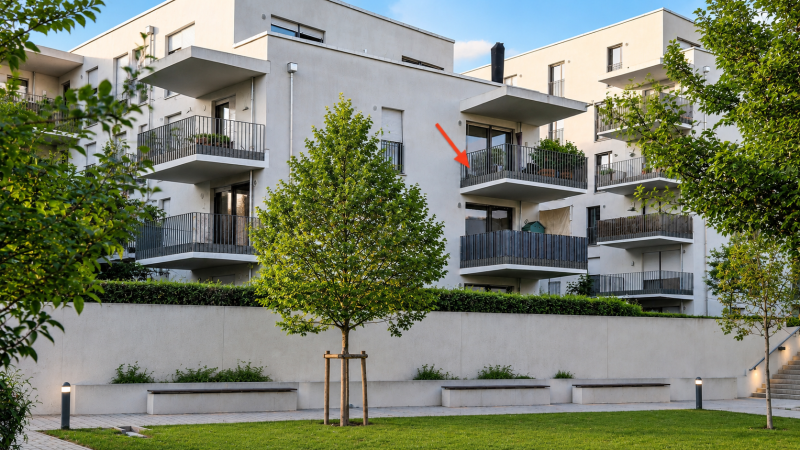 S�dansicht Wohnung Freising
