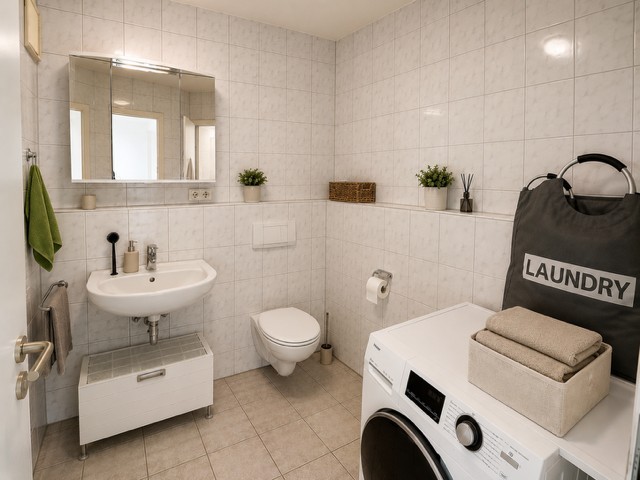 Blick ins Bad Wohnung M�nchen