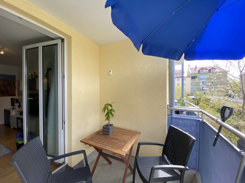 Balkon Westseite Wohnung M�nchen