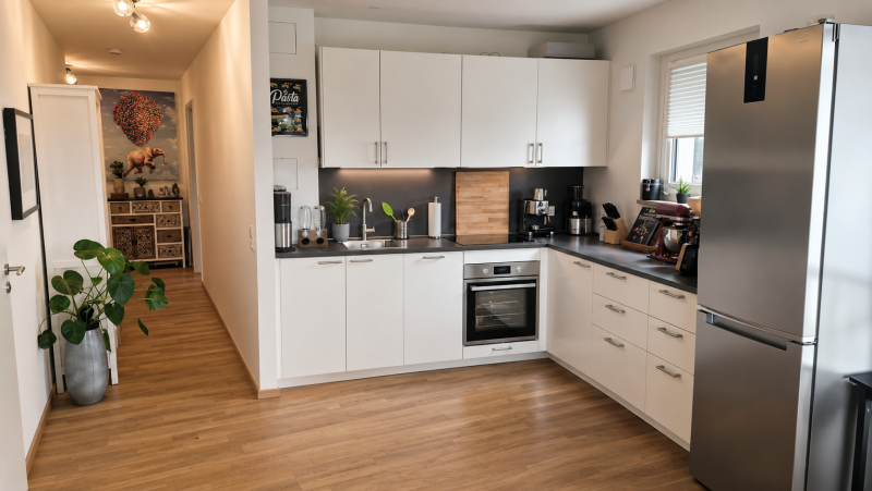 Flur und Einbauk�che Wohnung Freising