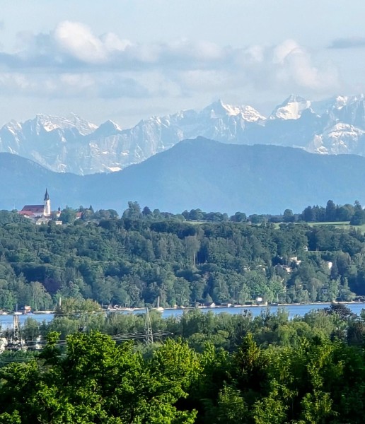 Bergblick von Gut Rieden Wohnung Starnberg