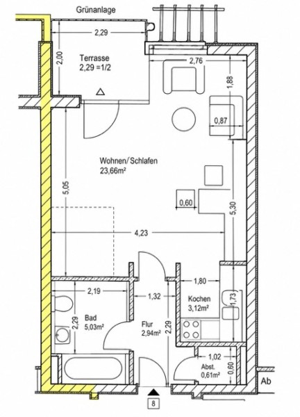 Grundriss Wohnung M�nchen