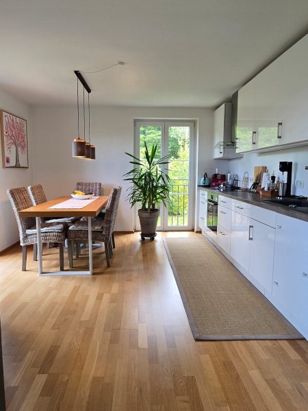 Vom Wohnraumn in die K�che Wohnung Starnberg