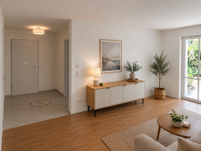 Blick Eingang Beisp. einger. Wohnung M�nchen