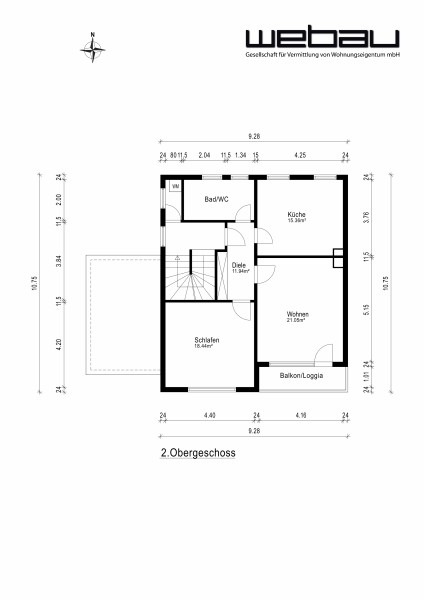 Plan 2. OG Mehrfamilienhaus F�rstenfeldbruck