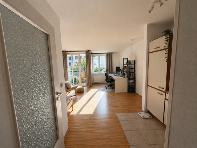 Blick aus dem Flur Wohnung M�nchen
