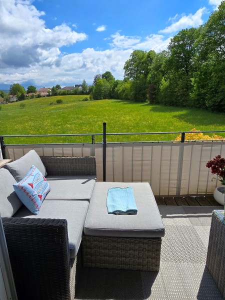 Blick vom Balkon Wohnung Starnberg